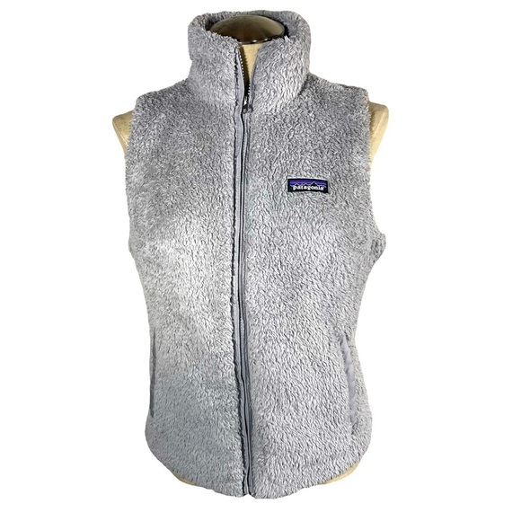 Patagonia Women’s Los Gatos Fleece Fuzzy Vest Pockets Size M - Picture 2 of 9